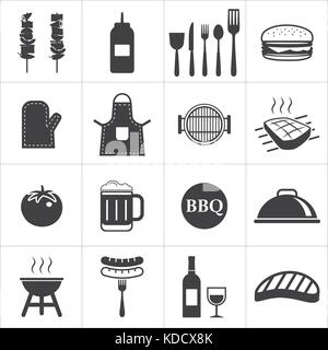 barbecue icon Stock Vector