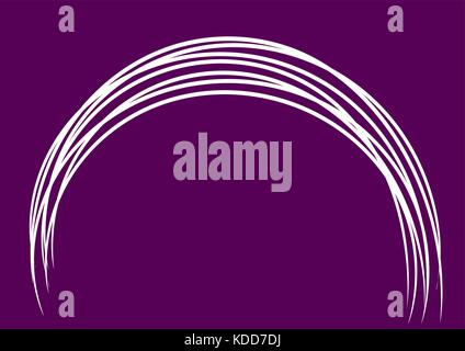 purple background with white arch Stock Vector