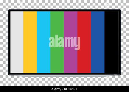 TV, television, device screen with control picture. LCD, LED monitor isolated transparent vector EPS10 Stock Vector
