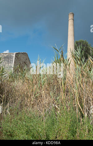 The Ruins of an old olive oil soap factory, Loggos, Paxos, Greece Stock Photo