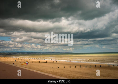 The beach near Dymchurch, Kent, UK Stock Photo