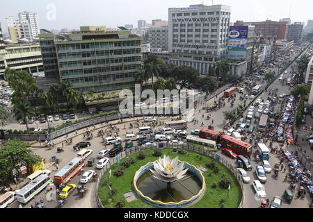 Dhaka skyline, this photo taken motijheel in Dhaka. Stock Photo