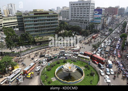 Dhaka skyline, this photo taken motijheel in Dhaka. Stock Photo