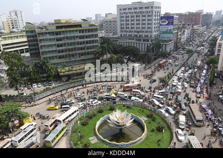 Dhaka skyline, this photo taken motijheel in Dhaka. Stock Photo