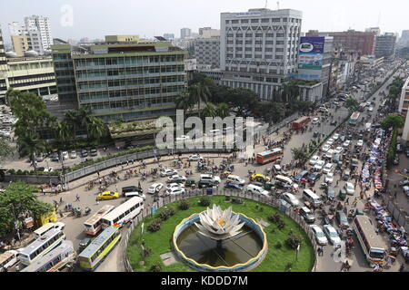 Dhaka skyline, this photo taken motijheel in Dhaka. Stock Photo