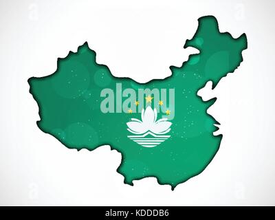 illustration of Macau National Day Background Stock Vector