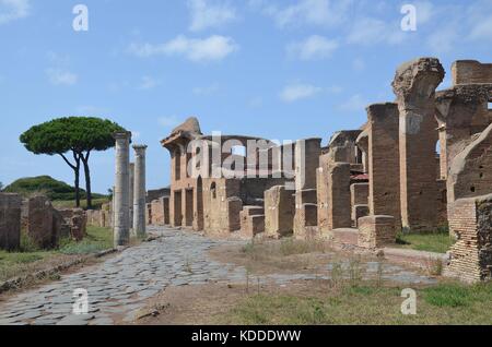 Ruinenstadt Ostia Antica, Latium, Italien Stock Photo