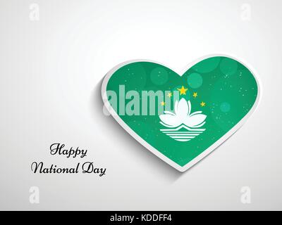 illustration of Macau National Day Background Stock Vector
