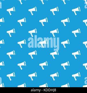 Mouthpiece pattern seamless blue Stock Vector
