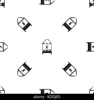 Blacksmith pattern seamless black Stock Vector