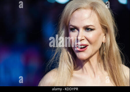 London, UK. 12th October 2017. Nicole Kidman arrives for the UK film premiere of 'The Killing of a Sacred Deer' at Odeon Leicester Square during the 61st BFI London Film Festival. Credit: Wiktor Szymanowicz/Alamy Live News Stock Photo