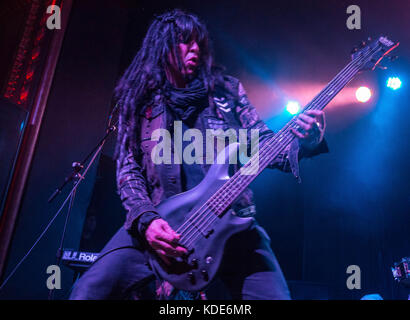 Detroit, MI, USA. 28th Sep, 2017. DIETRICH THRALL of Lords of Acid performs at St. Andrew's Hall in Detroit, MI. Credit: Alexis Simpson/ZUMA Wire/Alamy Live News Stock Photo