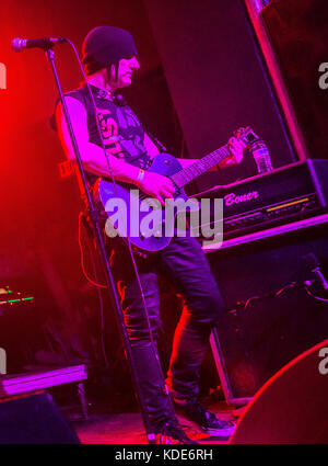 Detroit, MI, USA. 28th Sep, 2017. JOE HAZE of Lords of Acid performs at St. Andrew's Hall in Detroit, MI. Credit: Alexis Simpson/ZUMA Wire/Alamy Live News Stock Photo