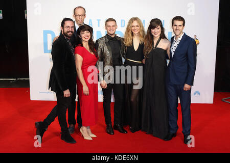 London, UK. 13th Oct, 2017. The Swingles, Downsizing - BFI LFF UK premiere, Leicester Square, London UK, 13 October 2017, Photo by Richard Goldschmidt Credit: Rich Gold/Alamy Live News Stock Photo