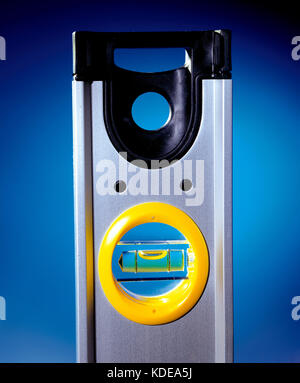 Still life. Close up of spirit level. Stock Photo