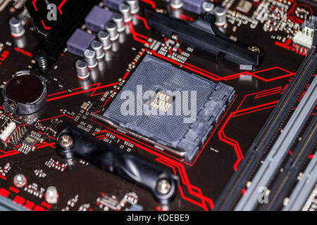 computer base plate for the central processing unit Stock Photo