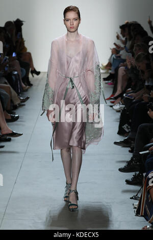 A model on the catwalk during the Lanyu fashion show during New York Fashion Week at Gallery 2, Skylight Clarkson Sq in New York City.  Featuring: model Where: New York City, New York, United States When: 11 Sep 2017 Credit: Jeff Grossman/WENN.com Stock Photo