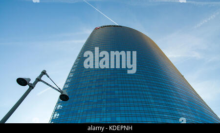 Unicredit tower, Gae Aulenti square, Milan, Italy. View of the Unicredit tower, the tallest skyscraper in Italy Stock Photo