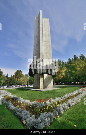 Bishkek Monuments and memorials. Landmark soviet architecture Stock Photo