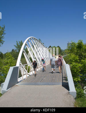 Humber Bay Bridge Park Toronto Stock Photo