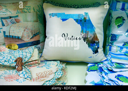 Blue And White Home Decor Throw Pillow On Sale In A Store In