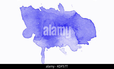 Blue paint on the white background Stock Photo