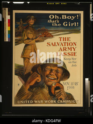 Oh, boy! That's the girl! The Salvation Army lassie keep her on the job LCCN2002719418 Stock Photo