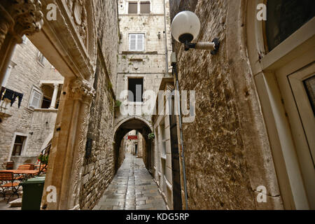 Streets of Split Diocletian Palace, Croatia Stock Photo