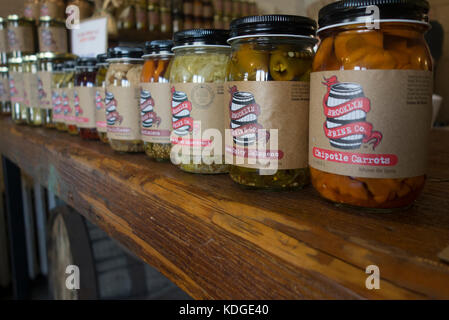 Brooklyn Brine pickles company NYC Stock Photo