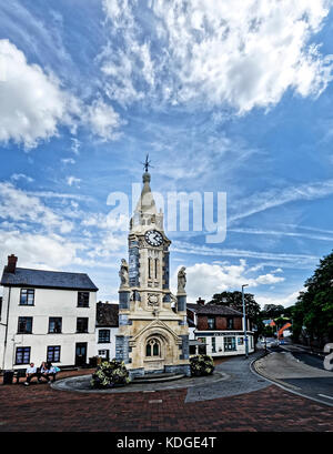 Tiverton  in the English county of Devon is the main administrative centre of the Mid Devon district. Stock Photo