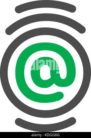 Identification of person, thumbprint vector abstract logo. Security technology, personal web safety of information. ID lock. Cyberpolice icon. Stock Vector