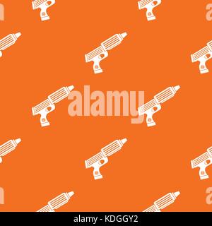 Plastic gun toy pattern seamless Stock Vector