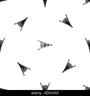 Fire bellows pattern seamless black Stock Vector