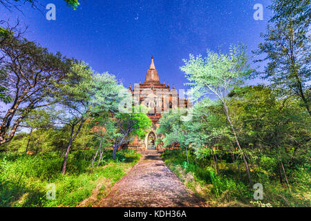 Bagan, Myanmar temples in the Archaeological Zone. Stock Photo