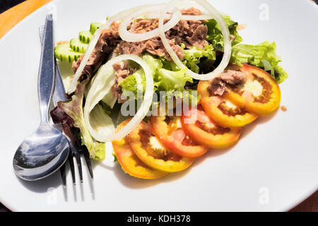 Thai tuna mixed salad - selective focus Stock Photo