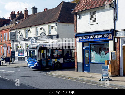 Bus in Alton, Hampshire, England UK Stock Photo