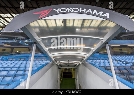 Visiting Stamford Bridge stadium Stock Photo