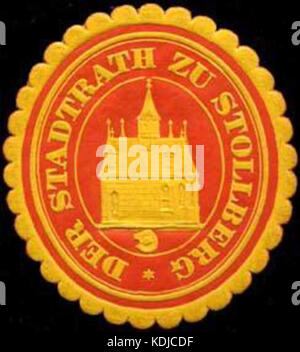 Siegelmarke Der Stadtrath zu Stollberg W0390701 Stock Photo Alamy
