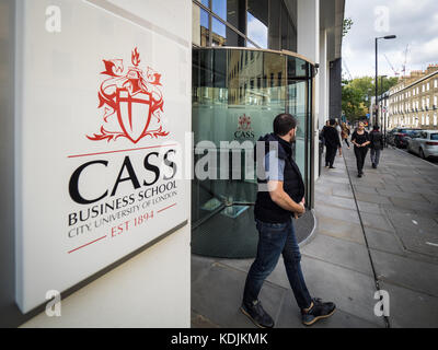 The Cass Business School, part of City University of London, in Bunhill Row, central London, UK Stock Photo