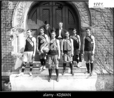 Miami University basketball team 1910 (3191455595) Stock Photo