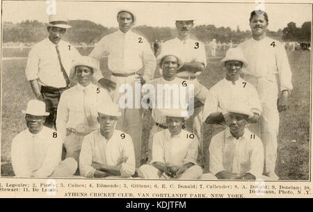 Spalding's official cricket guide; with which is incorporated the American cricket annual (1914) (14740702646) Stock Photo