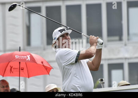 Kuala Lumpur, MALAYSIA. 14th Oct, 2017. Pat Perez of USA in action during the CIMB Classic 2017 day 3 on October 14, 2017 at TPC Kuala Lumpur, Malaysia. Credit: Chris Jung/ZUMA Wire/Alamy Live News Stock Photo