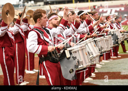 Philadelphia, Pennsylvania, USA. 14th Oct, 2017. Temple's Drumline, in action during the game against UConn, at Lincoln Financial Field in Philadelphia PA Credit: Ricky Fitchett/ZUMA Wire/Alamy Live News Stock Photo