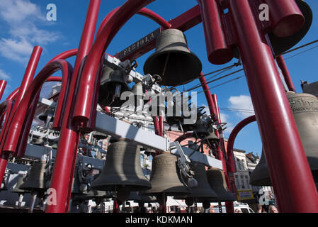 Mons, Belgium. 14th Oct, 2017. Carillon concert on Grand Place in frame of 30th Beatles Day on October, 14, 2017, in Mons, Belgium Credit: Skyfish/Alamy Live News Stock Photo