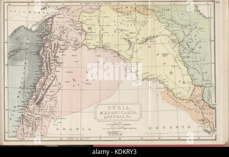 J m dent and sons atlas of ancient and classical geography 1912 syria mesopotamia assyria etc northern middle east 3296 2114 600 Stock Photo
