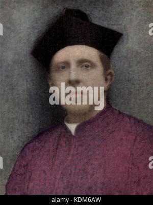 Portrait in colours of Robert Hugh Benson Stock Photo