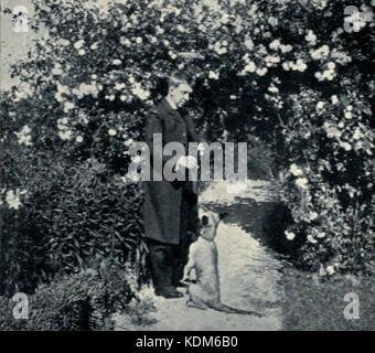 Robert Hugh Benson in his Garden Stock Photo