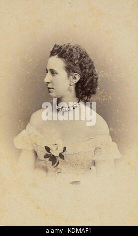 Princess Alexandra of Saxe Altenburg, ca 1860 Stock Photo