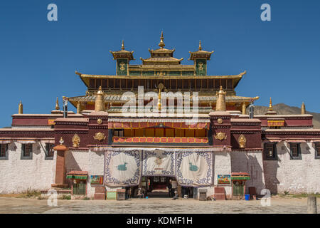 Entrance to Samye Monastery, Dranang, Lhokha, Tibet, China Stock Photo
