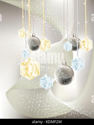 Colorful Christmas decorations Stock Vector